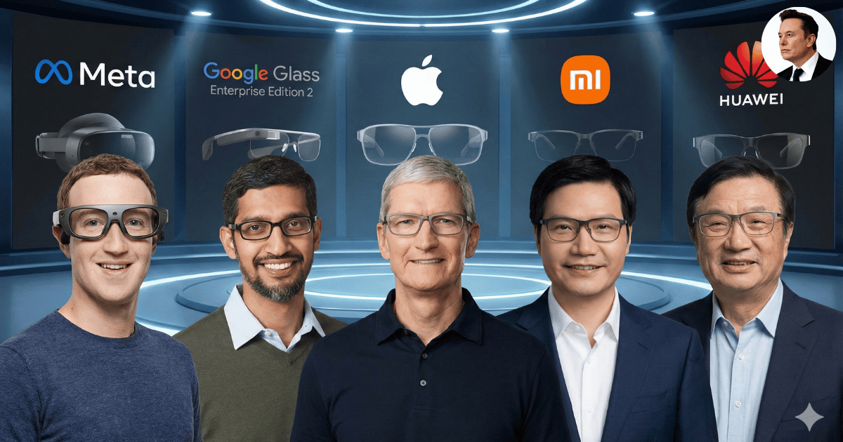 智慧眼鏡大混戰：科技巨頭戴上眼鏡，卡位下一代硬體入口！